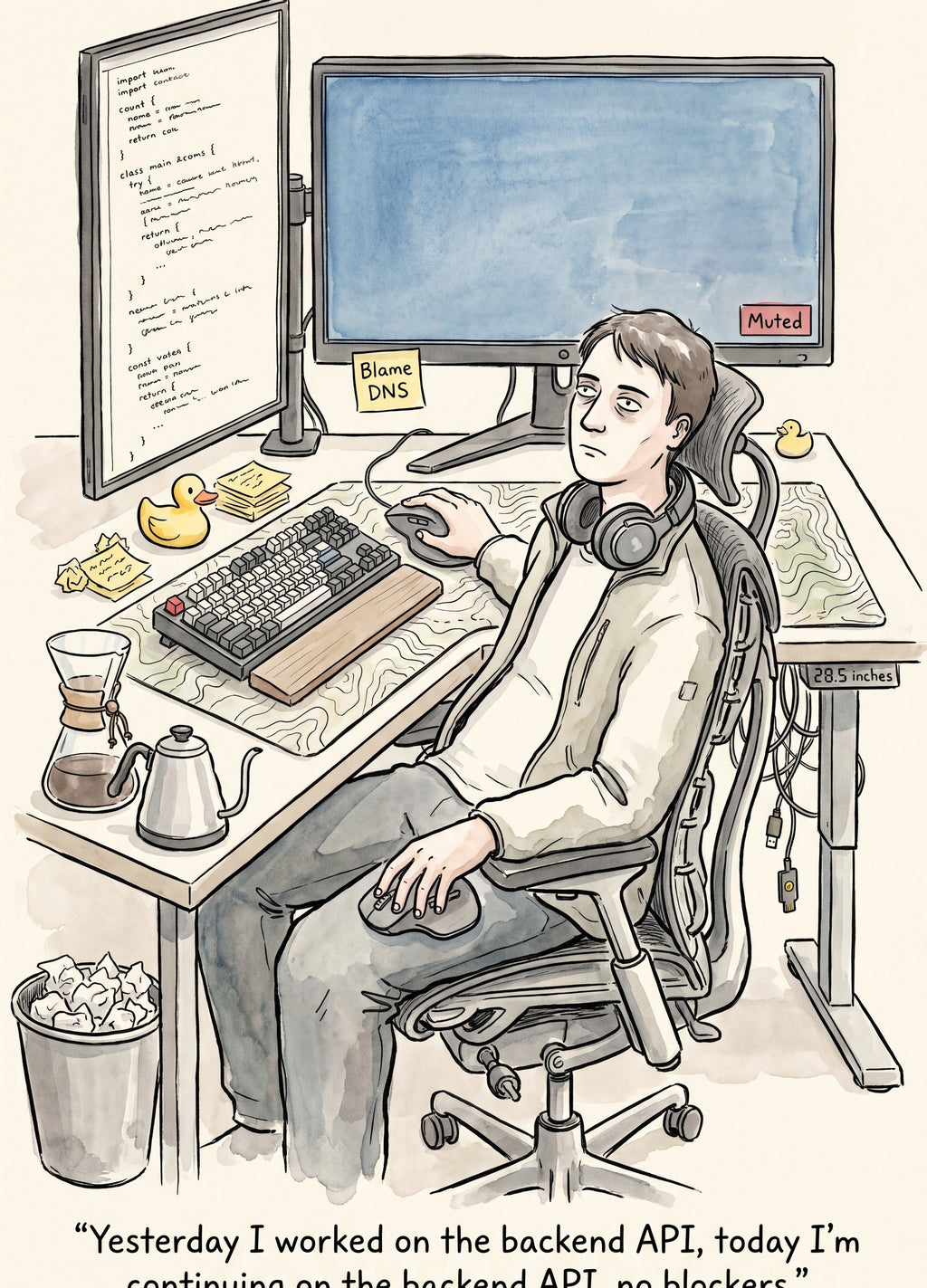 Full design artwork - The Software Engineer - Hardcover Journal