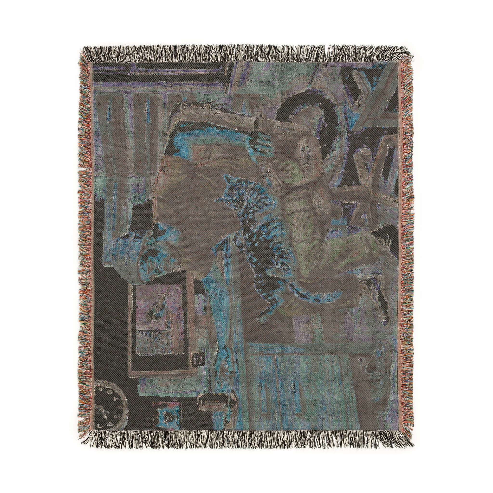 The Cat Dad - Woven Blanket