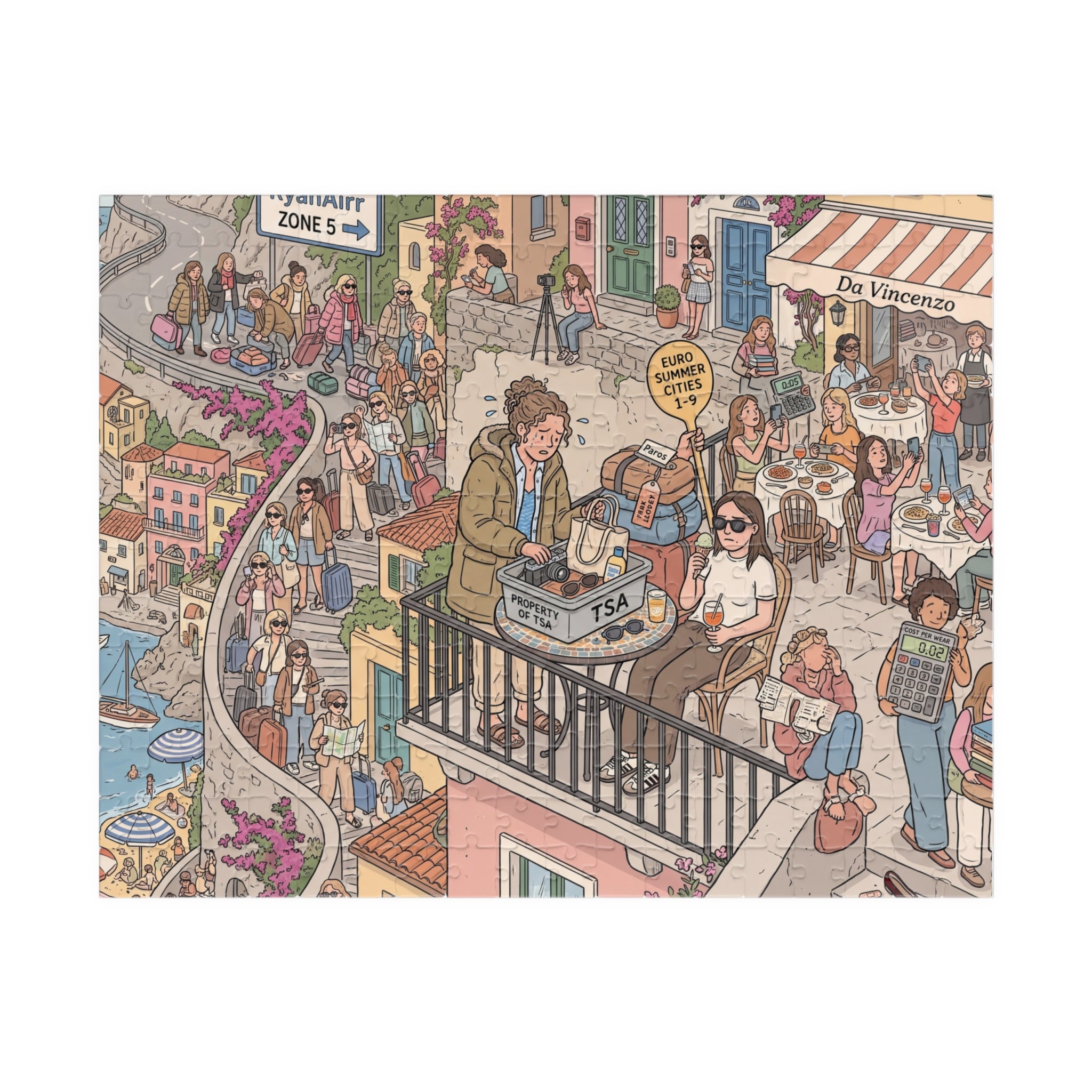 The Euro Summer Girlie - Jigsaw Puzzle