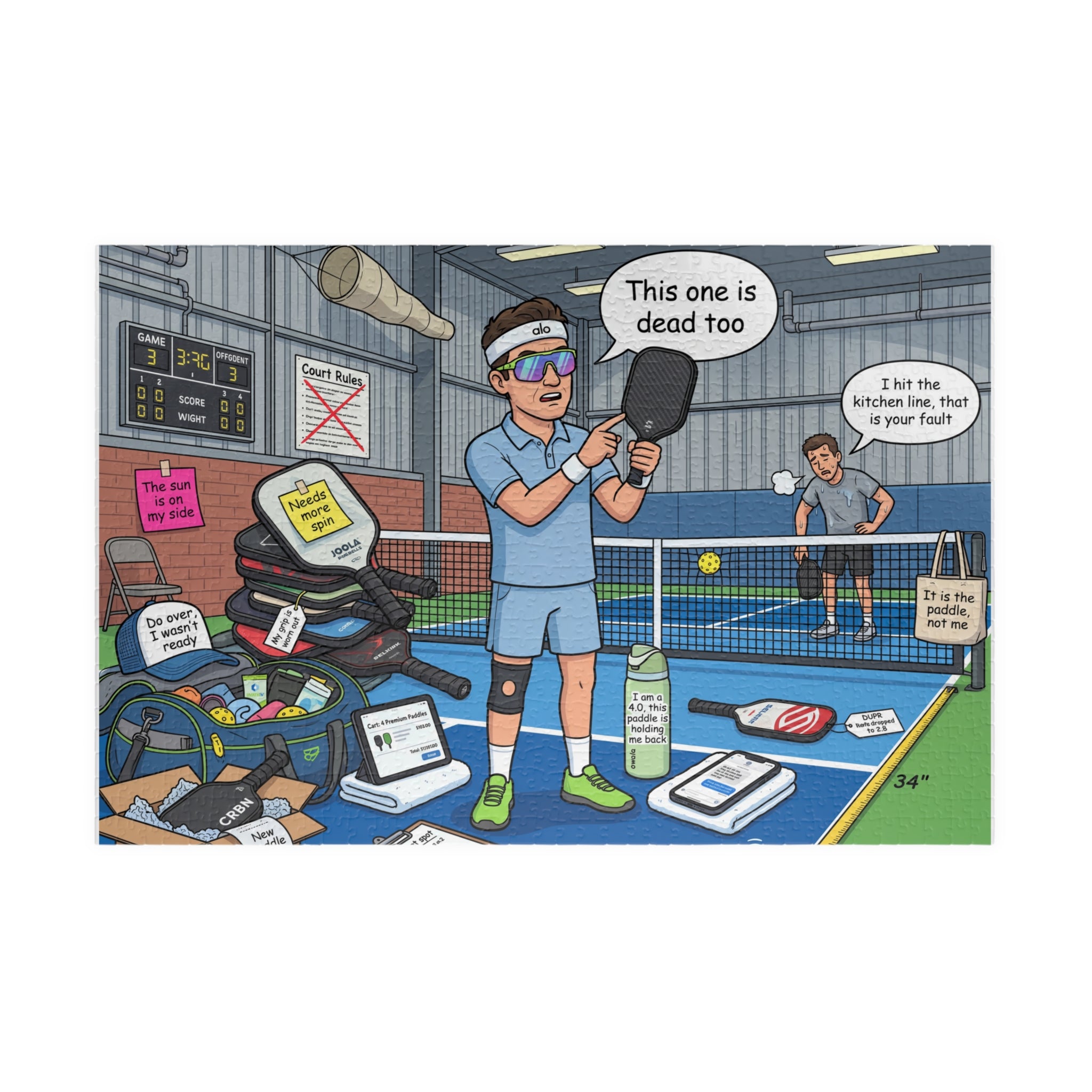 It's the Pickleball Paddle, Not Me