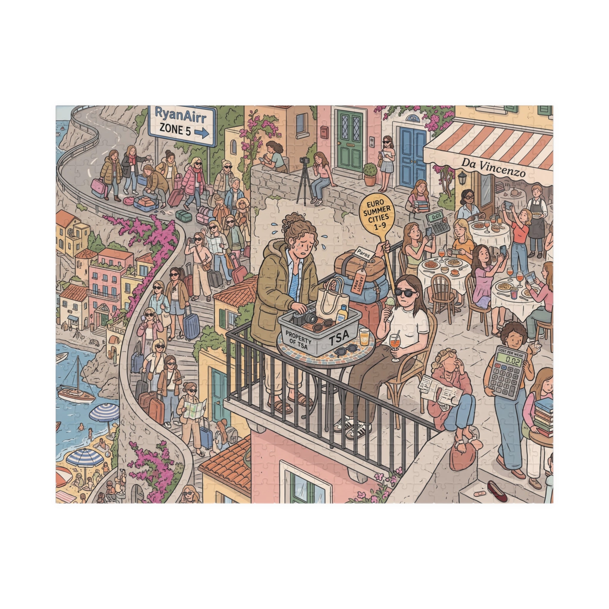 The Euro Summer Girlie - Jigsaw Puzzle