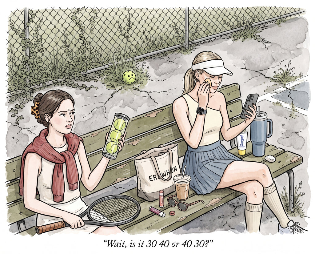 Full design artwork - The Tennis Girlie - Jigsaw Puzzle