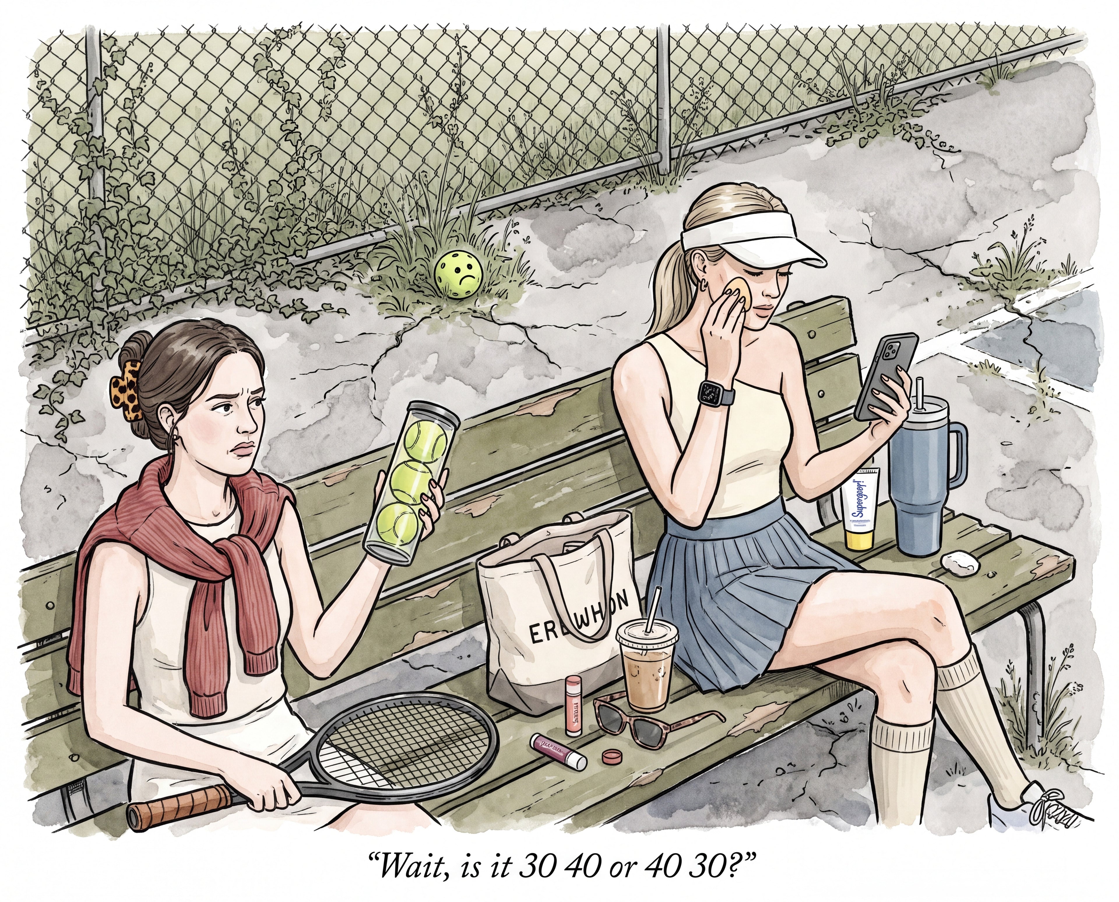 Full design artwork - The Tennis Girlie - Jigsaw Puzzle