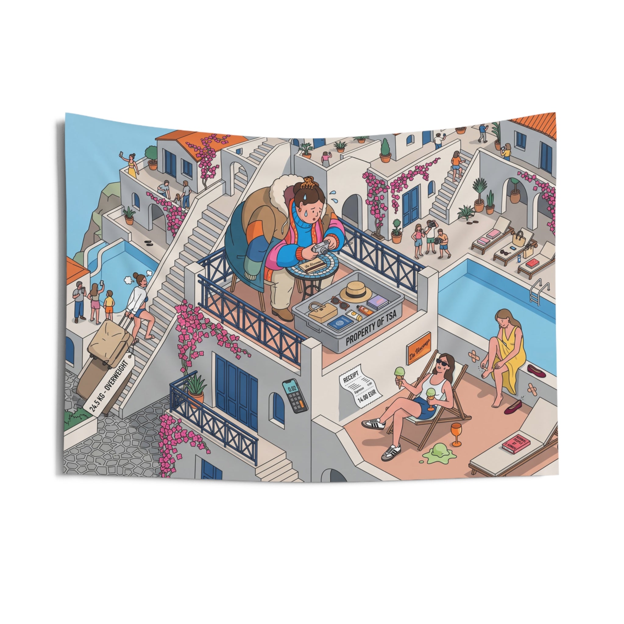 The Euro Summer Girlie - Wall Tapestry