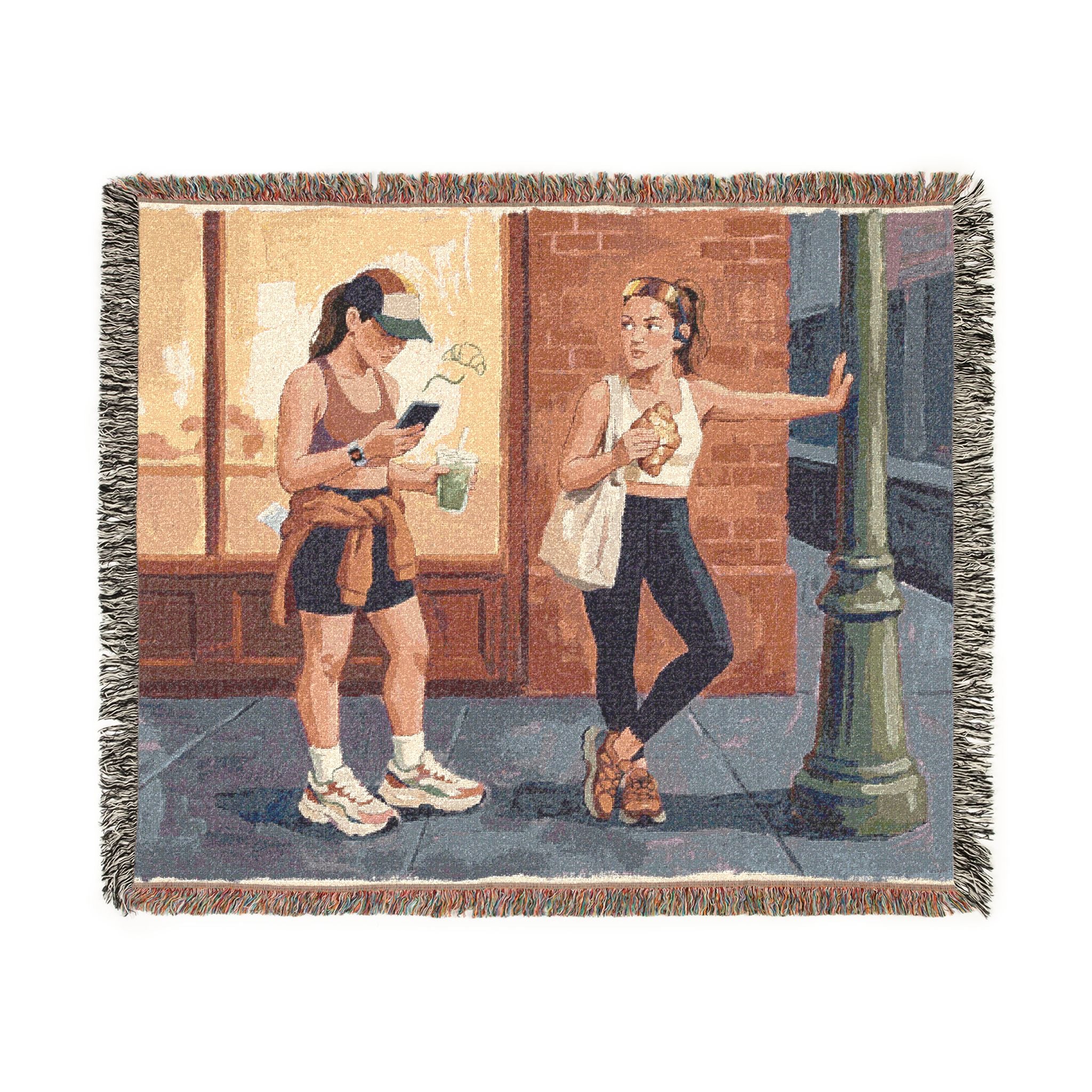 The Run Club Girl - Woven Blanket