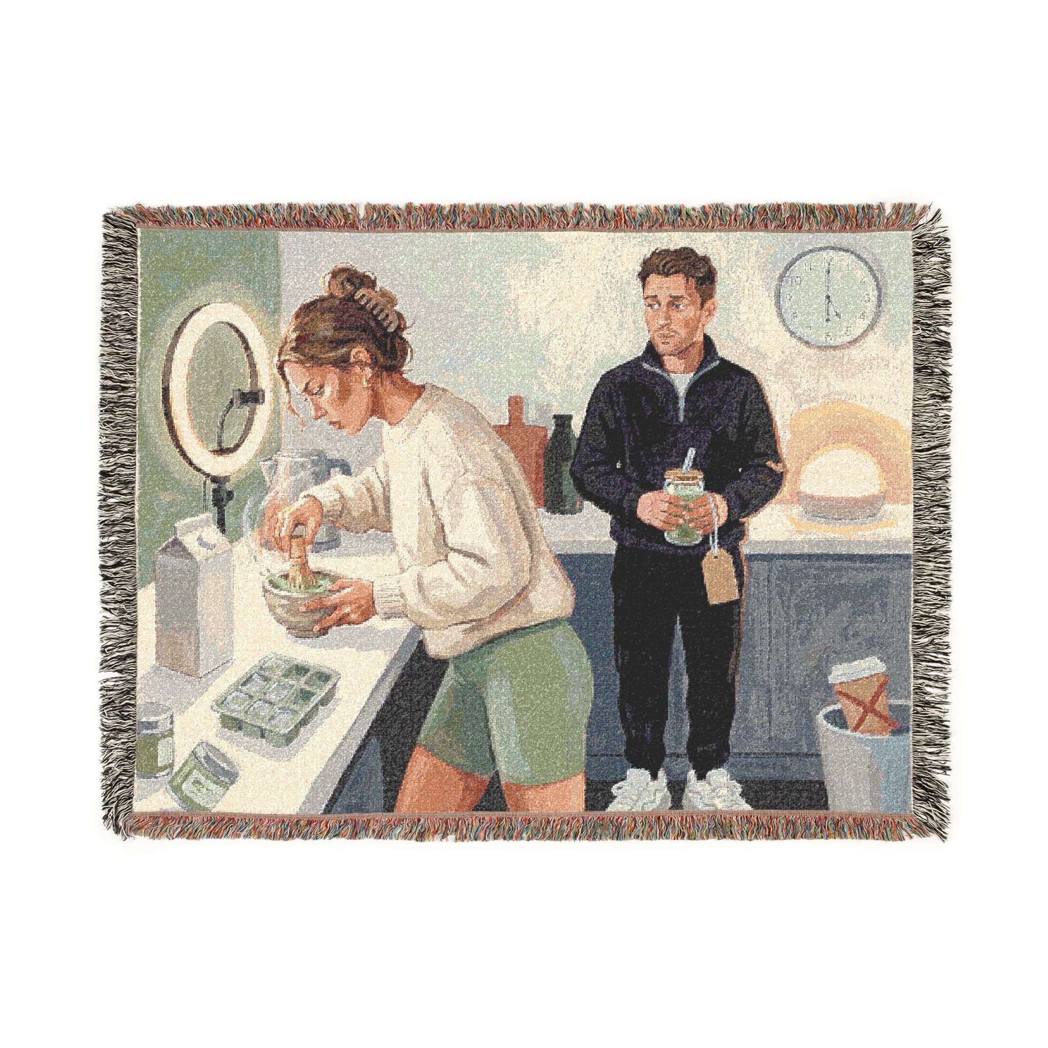 The Matcha Girlie - Woven Blanket