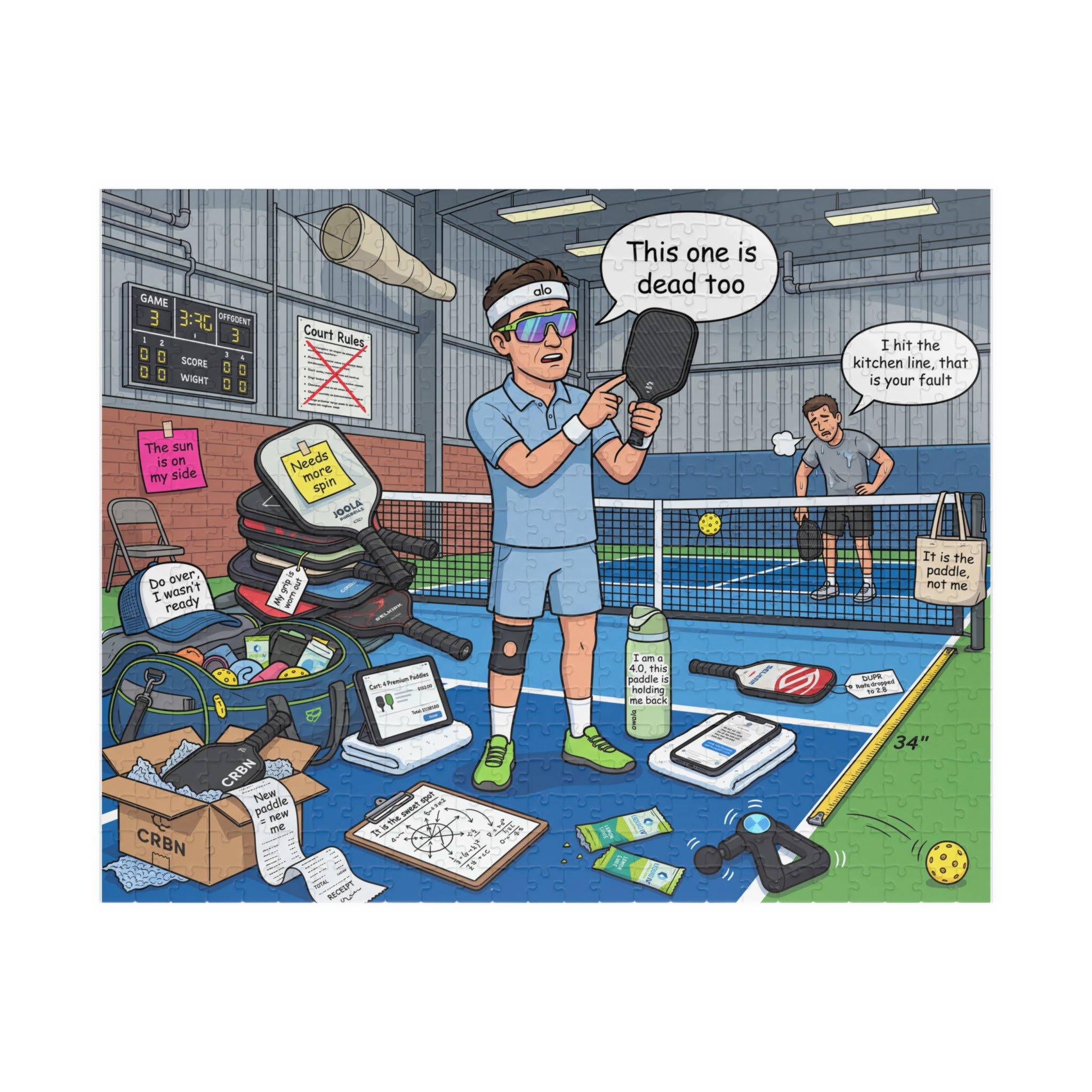 It's the Pickleball Paddle, Not Me