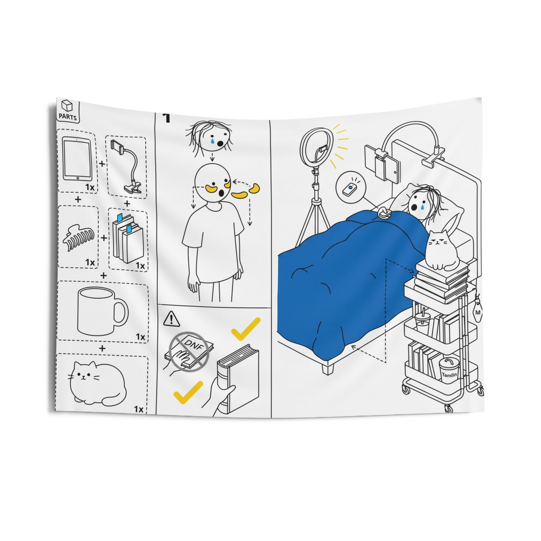 The BookTok Girlie - Wall Tapestry