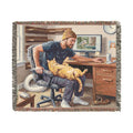The Cat Dad - Woven Blanket