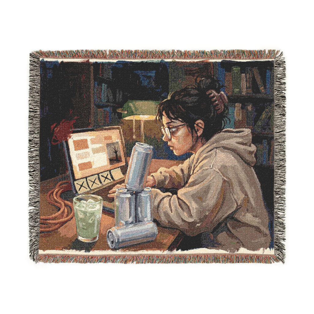 The Finals Week Gremlin - Woven Blanket