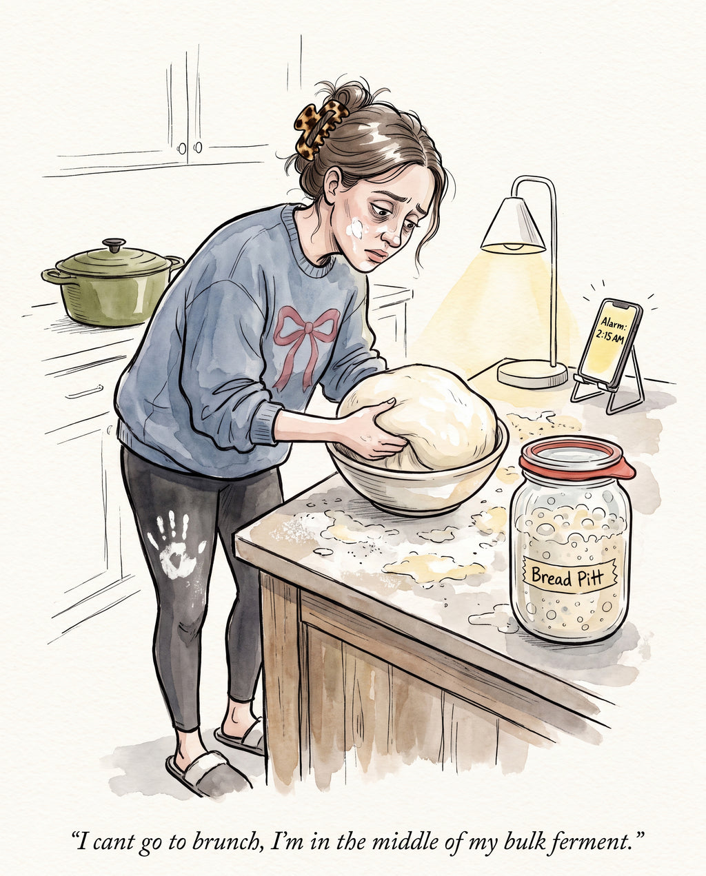 Full design artwork - The Sourdough Girlie - Tote Bag