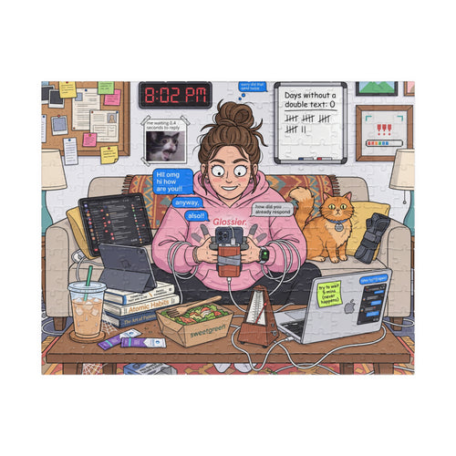 She Texts Back Way Too Fast - Jigsaw Puzzle