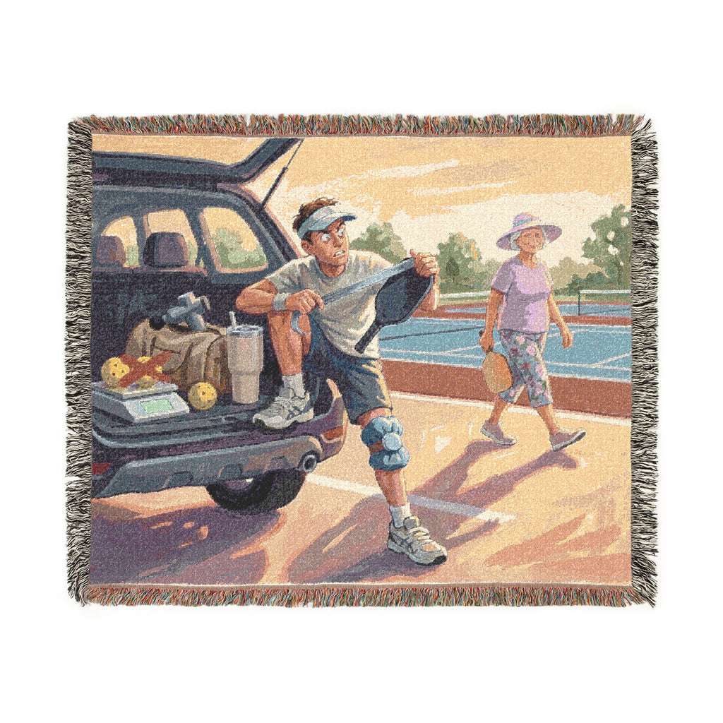 The Pickleball Obsessive - Woven Blanket