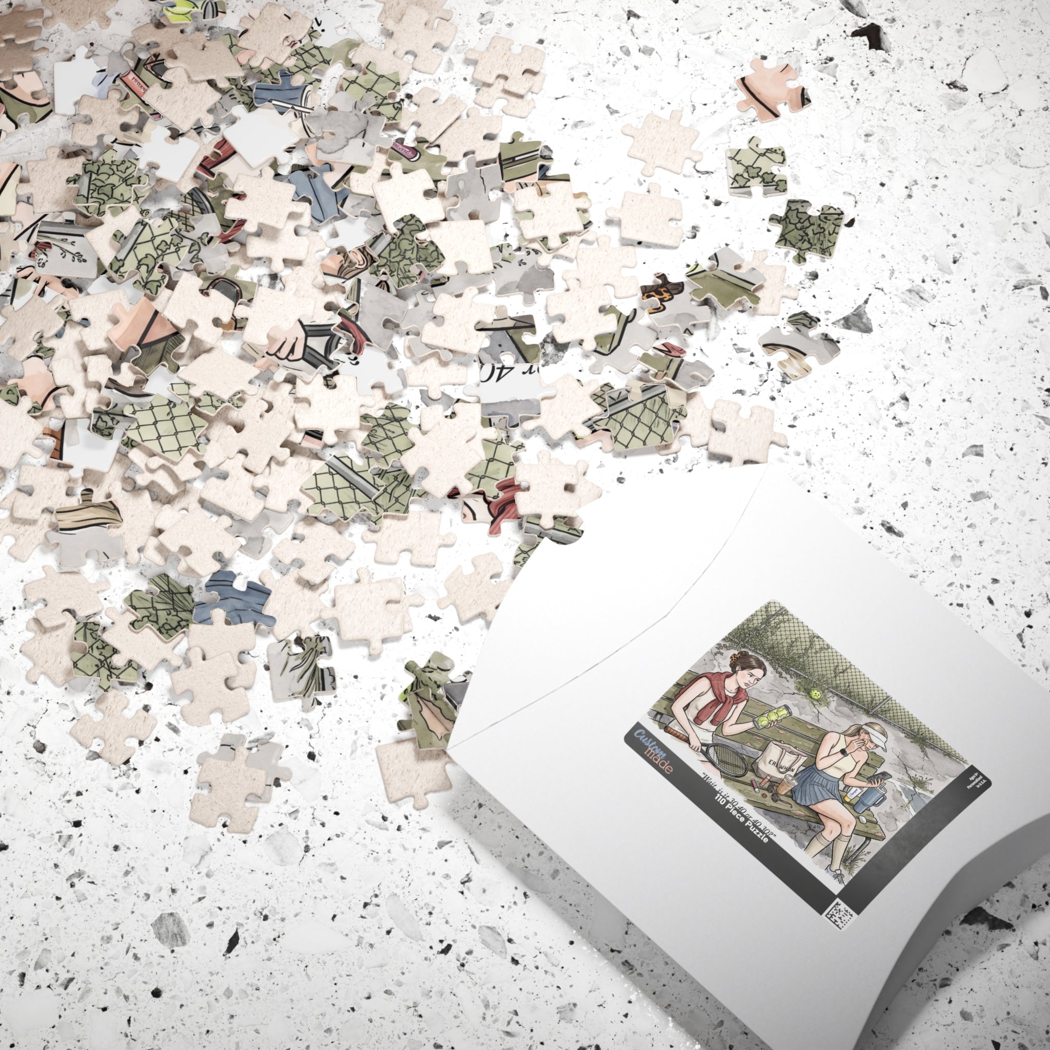The Tennis Girlie - Jigsaw Puzzle