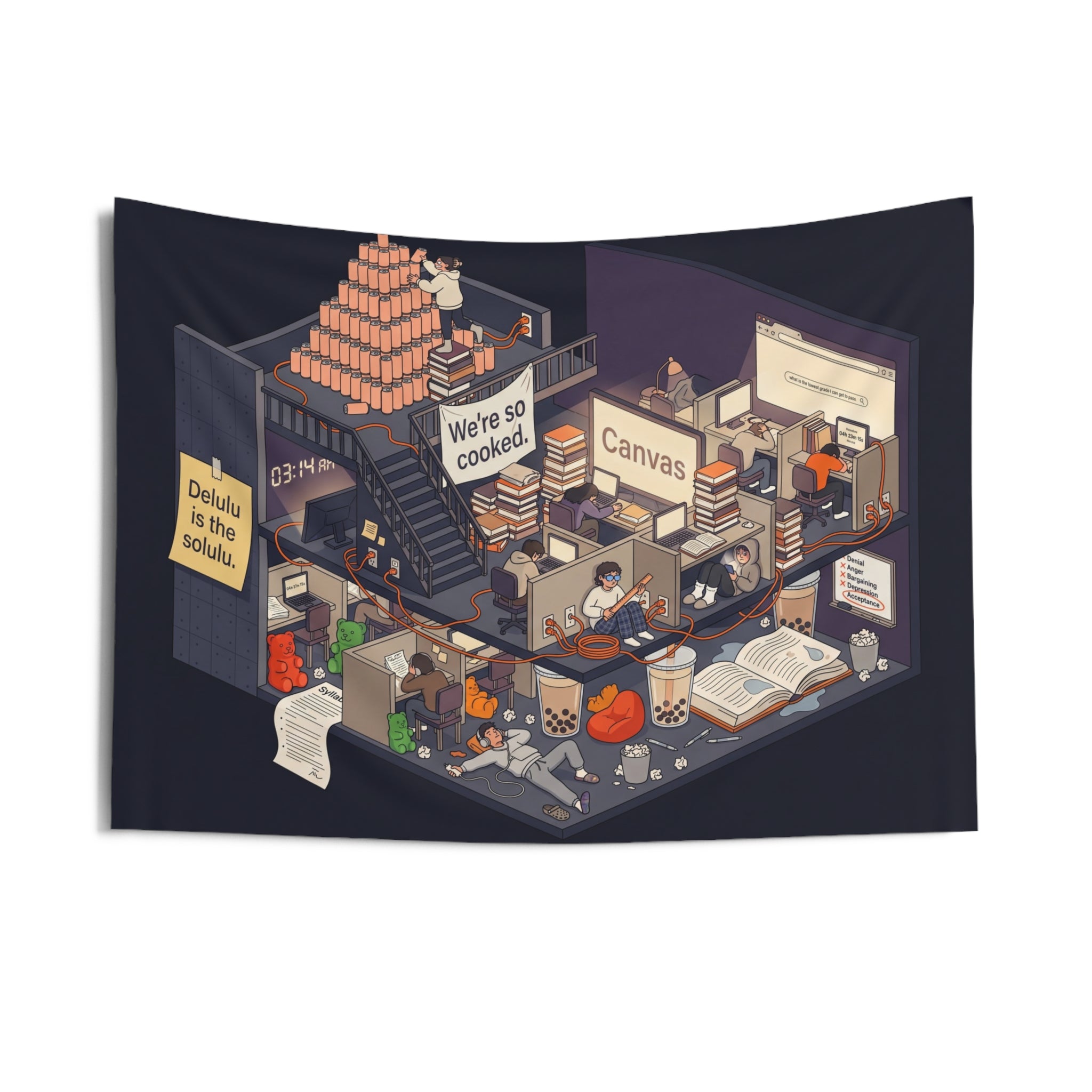 The Finals Week Gremlin - Wall Tapestry