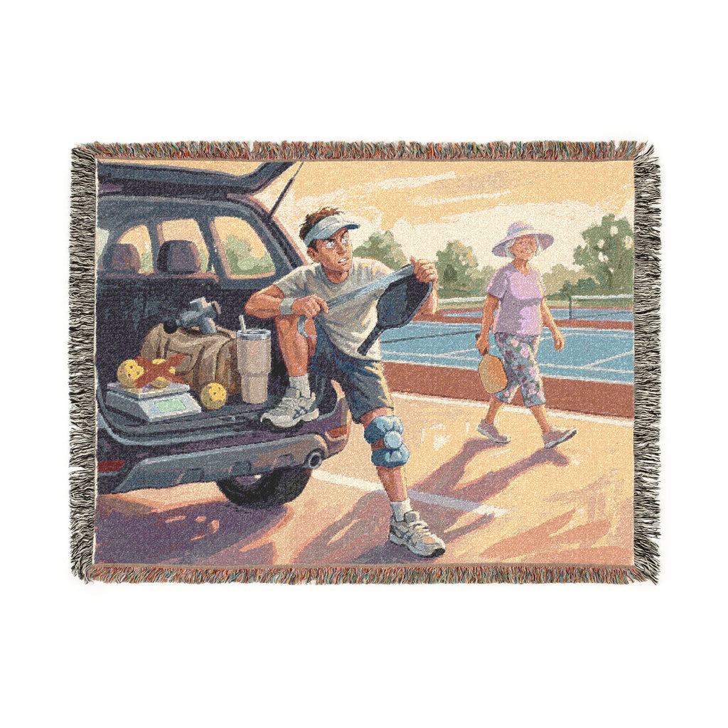 The Pickleball Obsessive - Woven Blanket