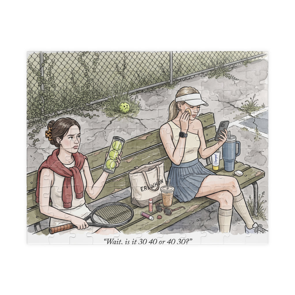 The Tennis Girlie - Jigsaw Puzzle