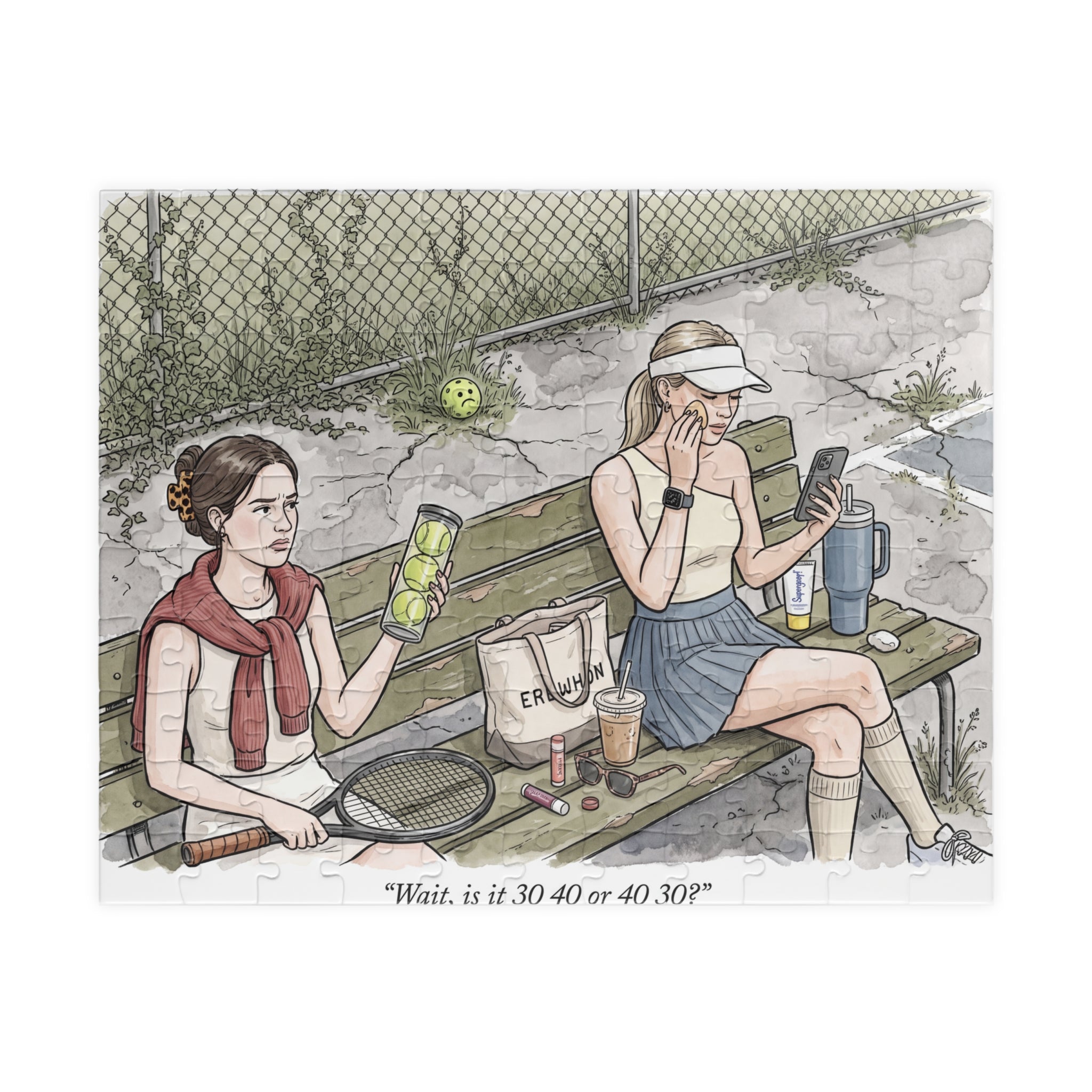 The Tennis Girlie - Jigsaw Puzzle