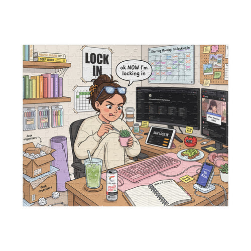 She's Always Trying to "Lock In" - Jigsaw Puzzle