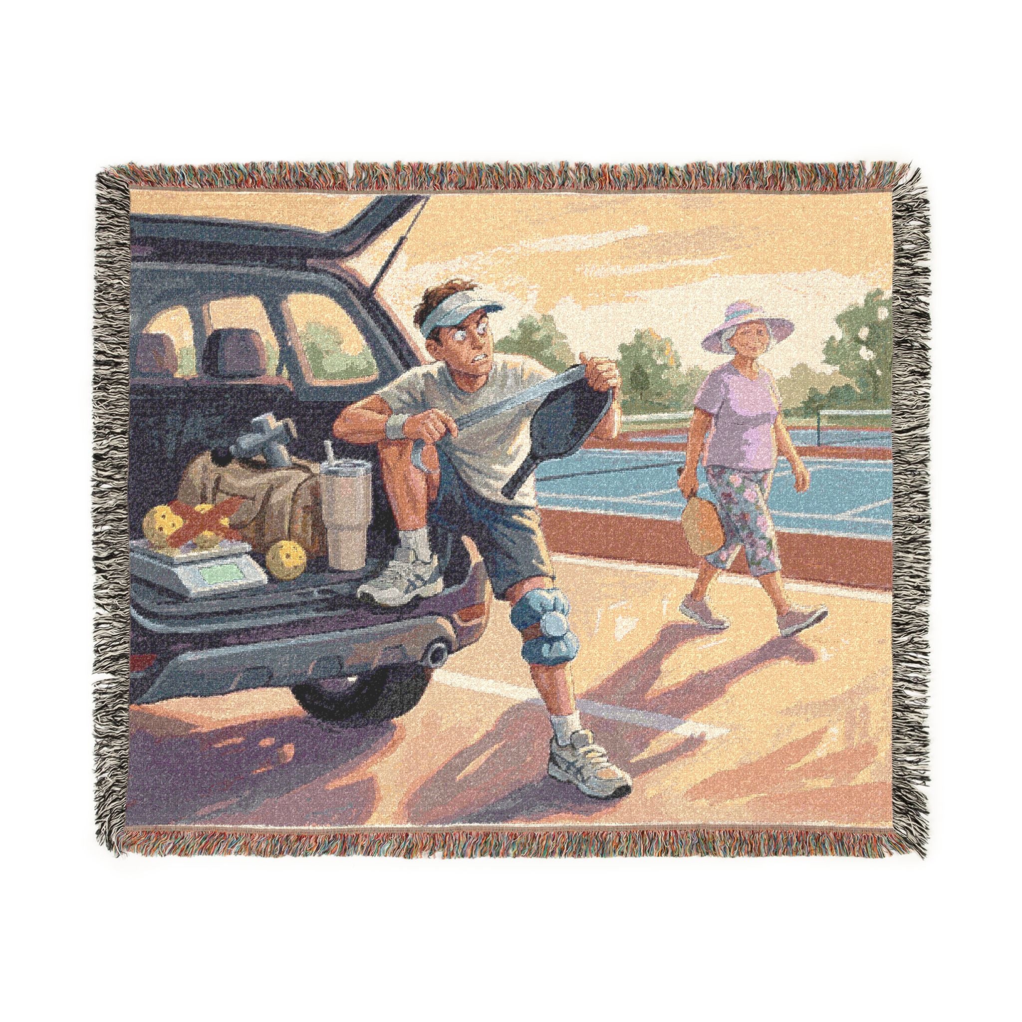The Pickleball Obsessive - Woven Blanket