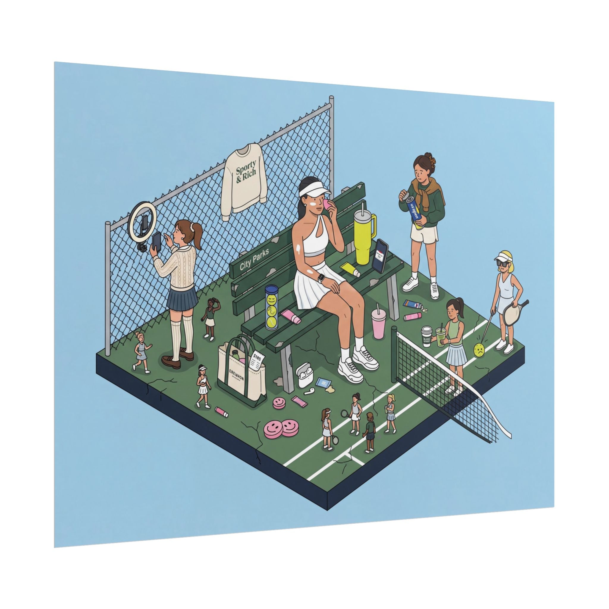 The Tennis Girlie - Poster