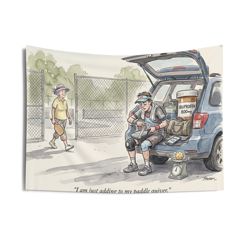 The Pickleball Obsessive - Wall Tapestry