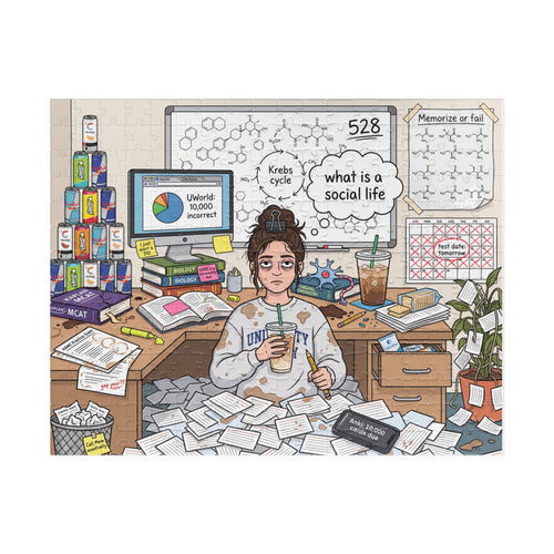 She's Studying for the MCAT - Jigsaw Puzzle