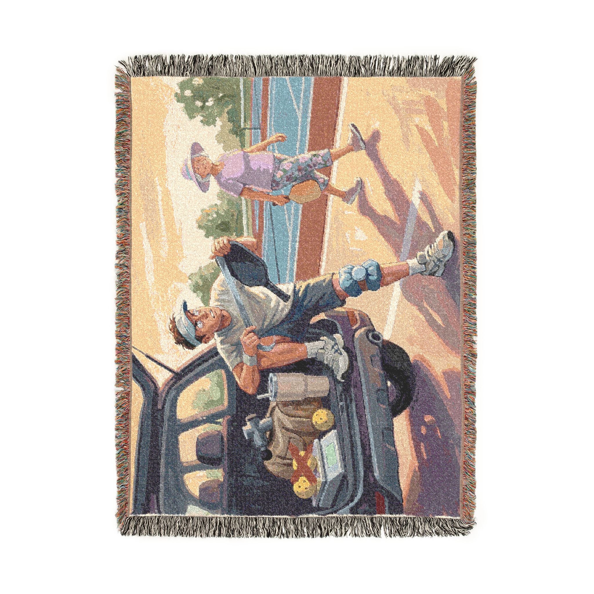 The Pickleball Obsessive - Woven Blanket