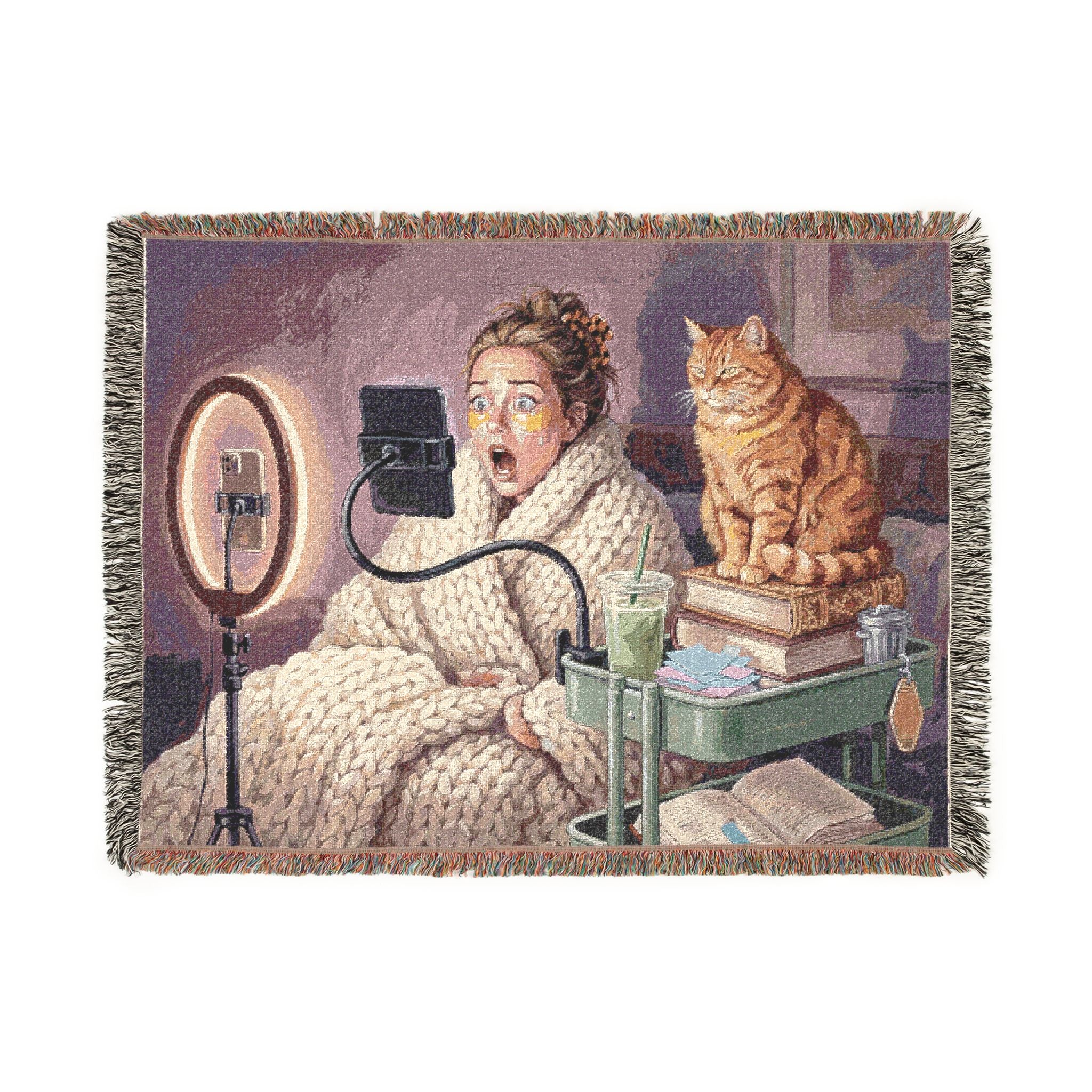 The BookTok Girlie - Woven Blanket