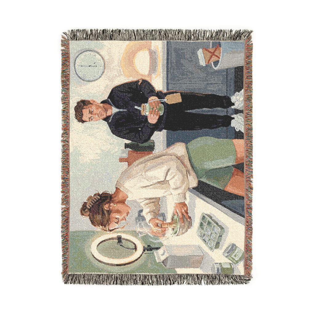 The Matcha Girlie - Woven Blanket