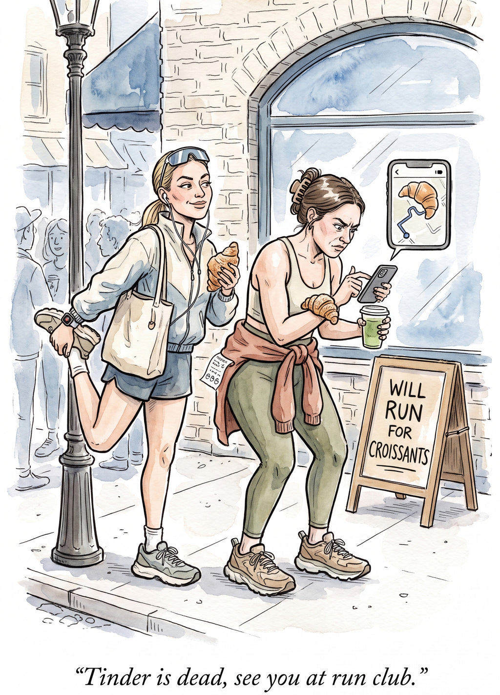 Full design artwork - The Run Club Girl - Hardcover Journal
