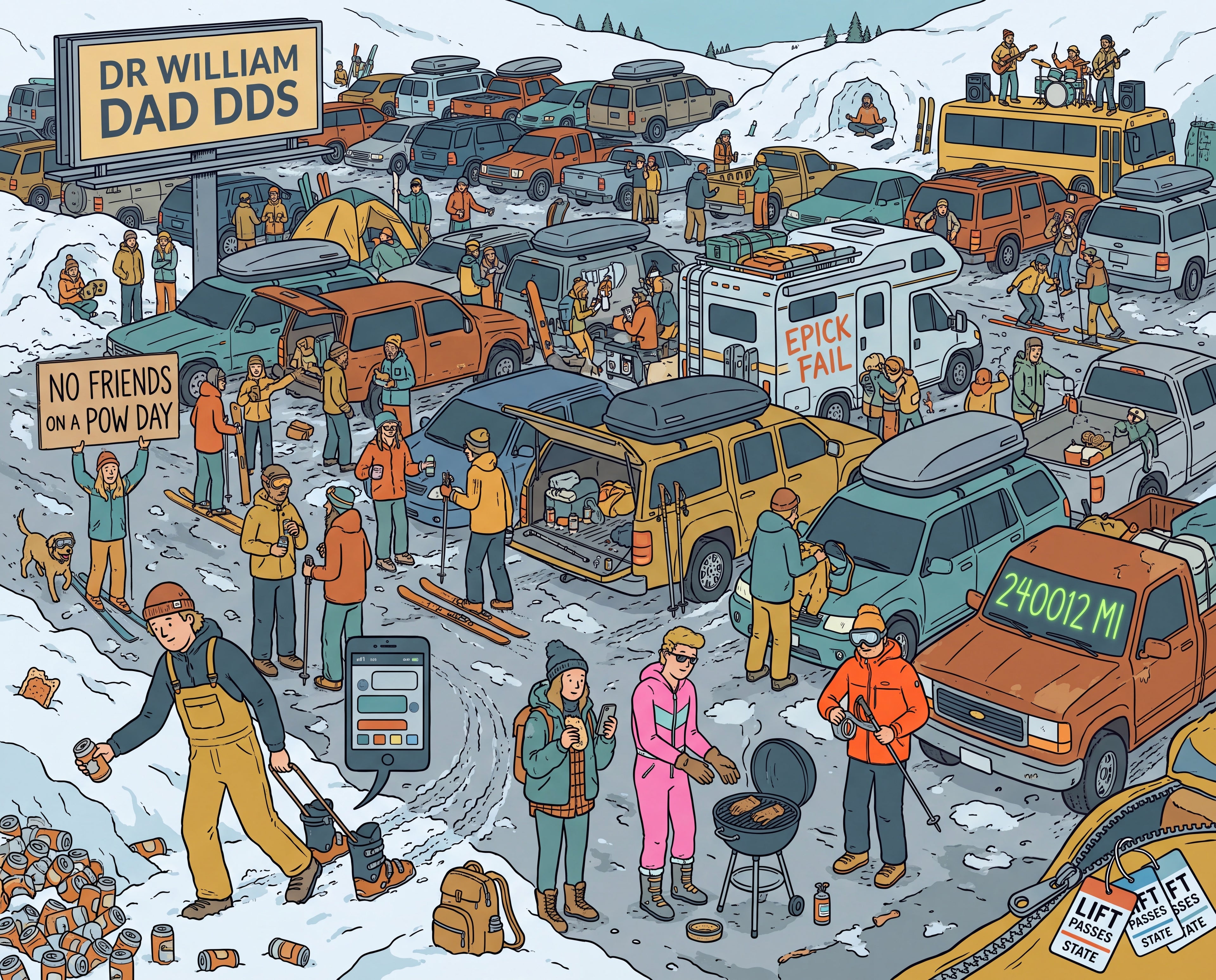 Full design artwork - The Ski Bum - Jigsaw Puzzle