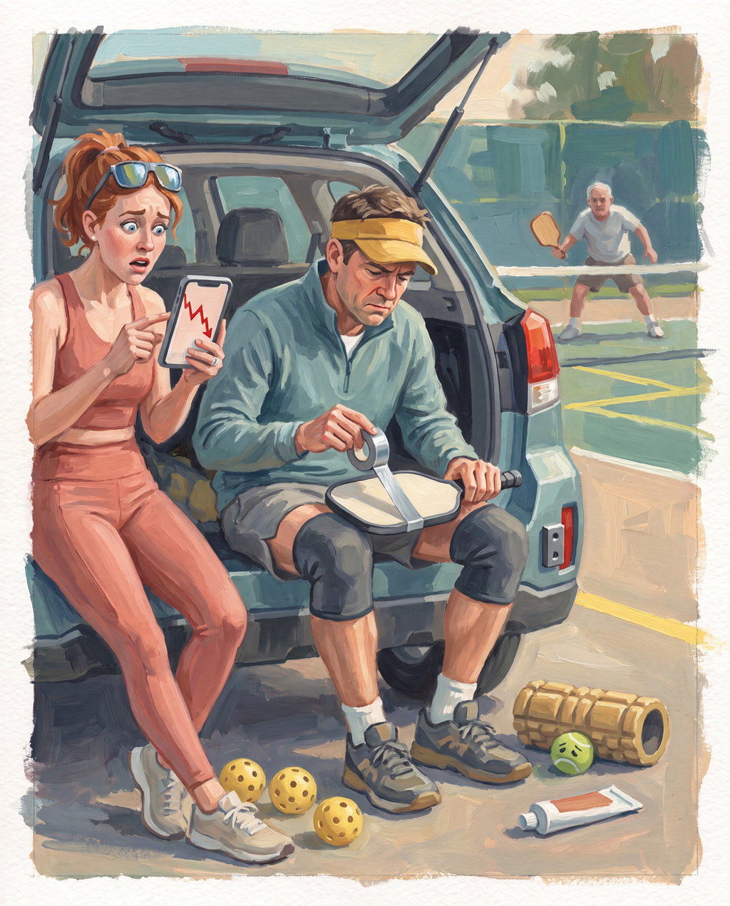 Full design artwork - The Pickleball Obsessive - Tote Bag