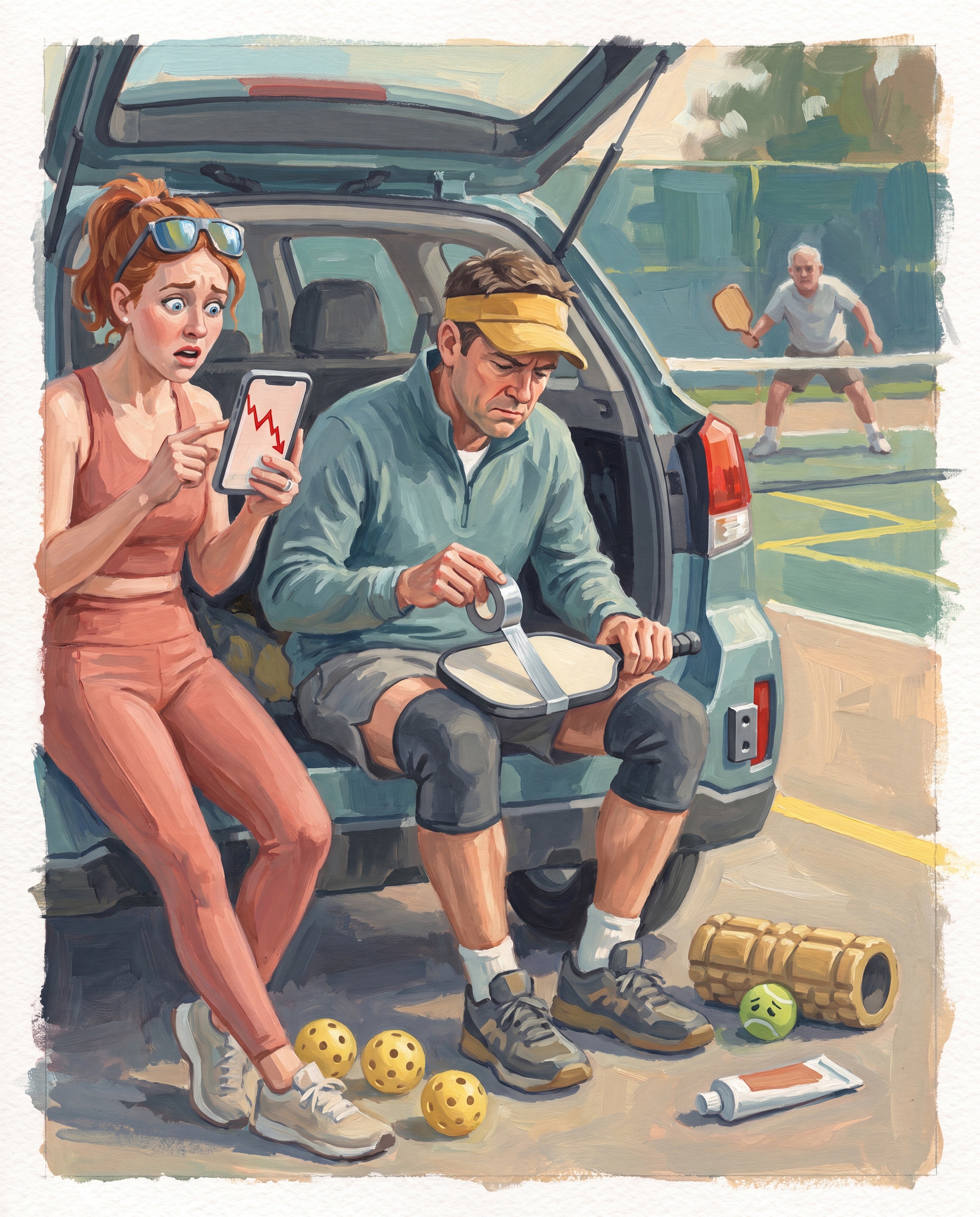Full design artwork - The Pickleball Obsessive - Tote Bag