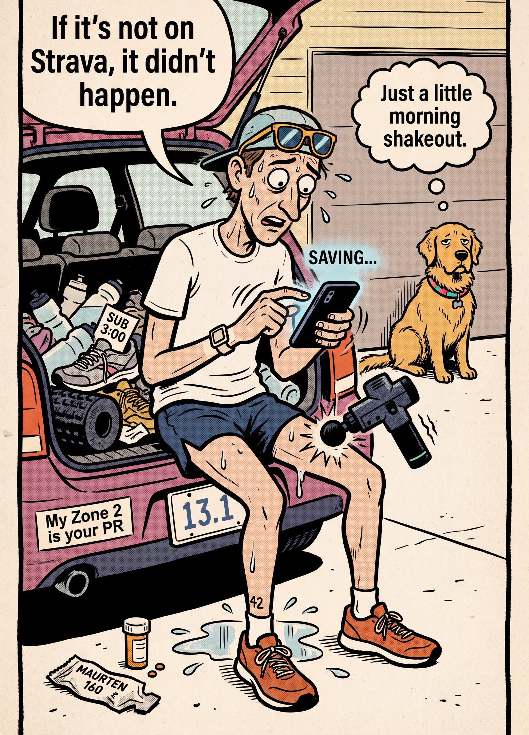 Full design artwork - The Strava Guy - Hardcover Journal