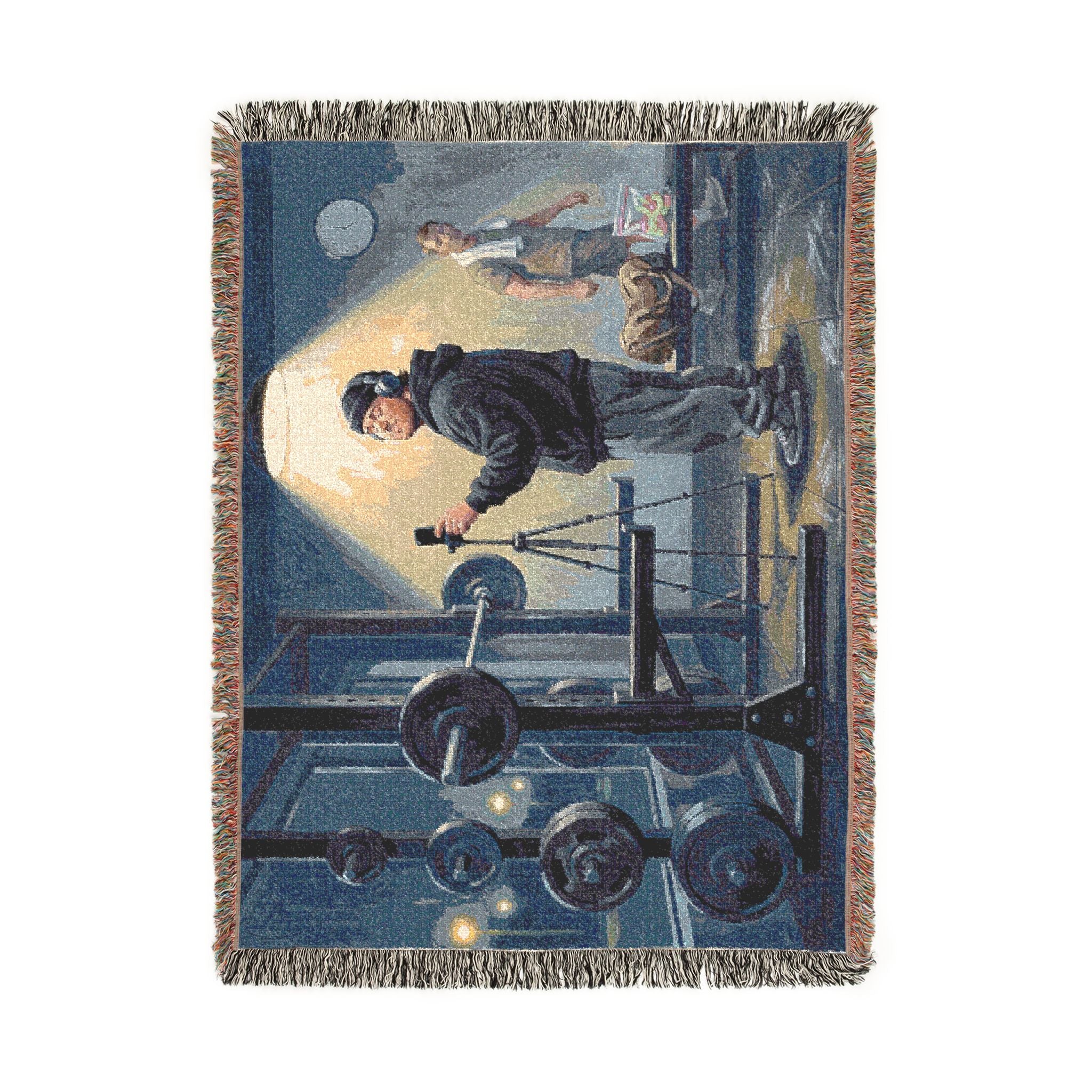 The 5AM Gym Bro - Woven Blanket