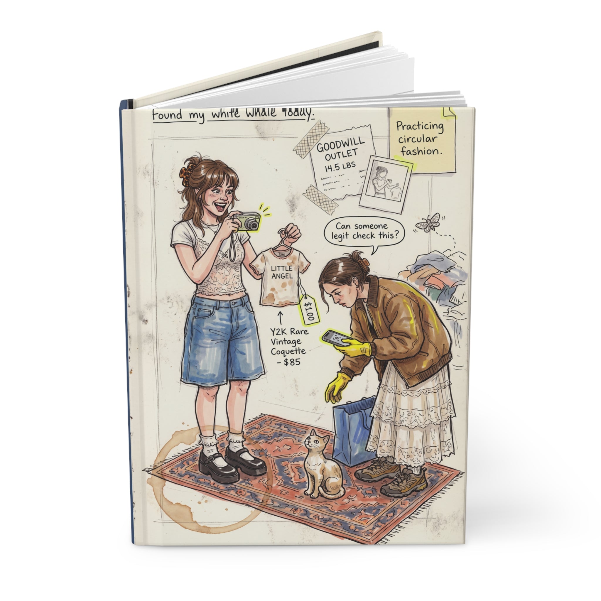 The Thrift Girlie - Hardcover Journal