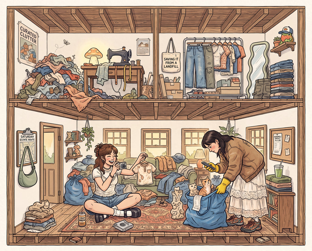 Full design artwork - The Thrift Girlie - Jigsaw Puzzle