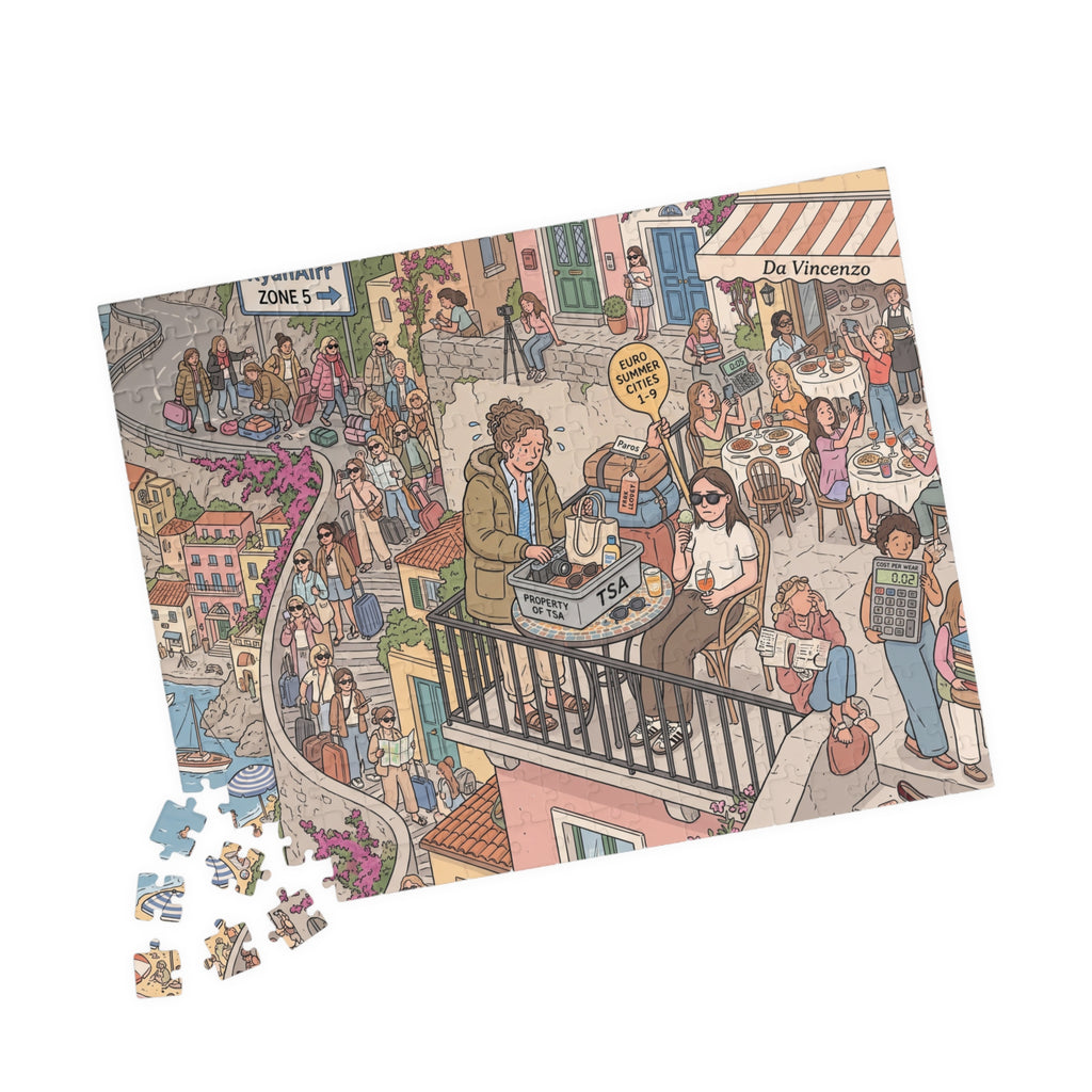 The Euro Summer Girlie - Jigsaw Puzzle