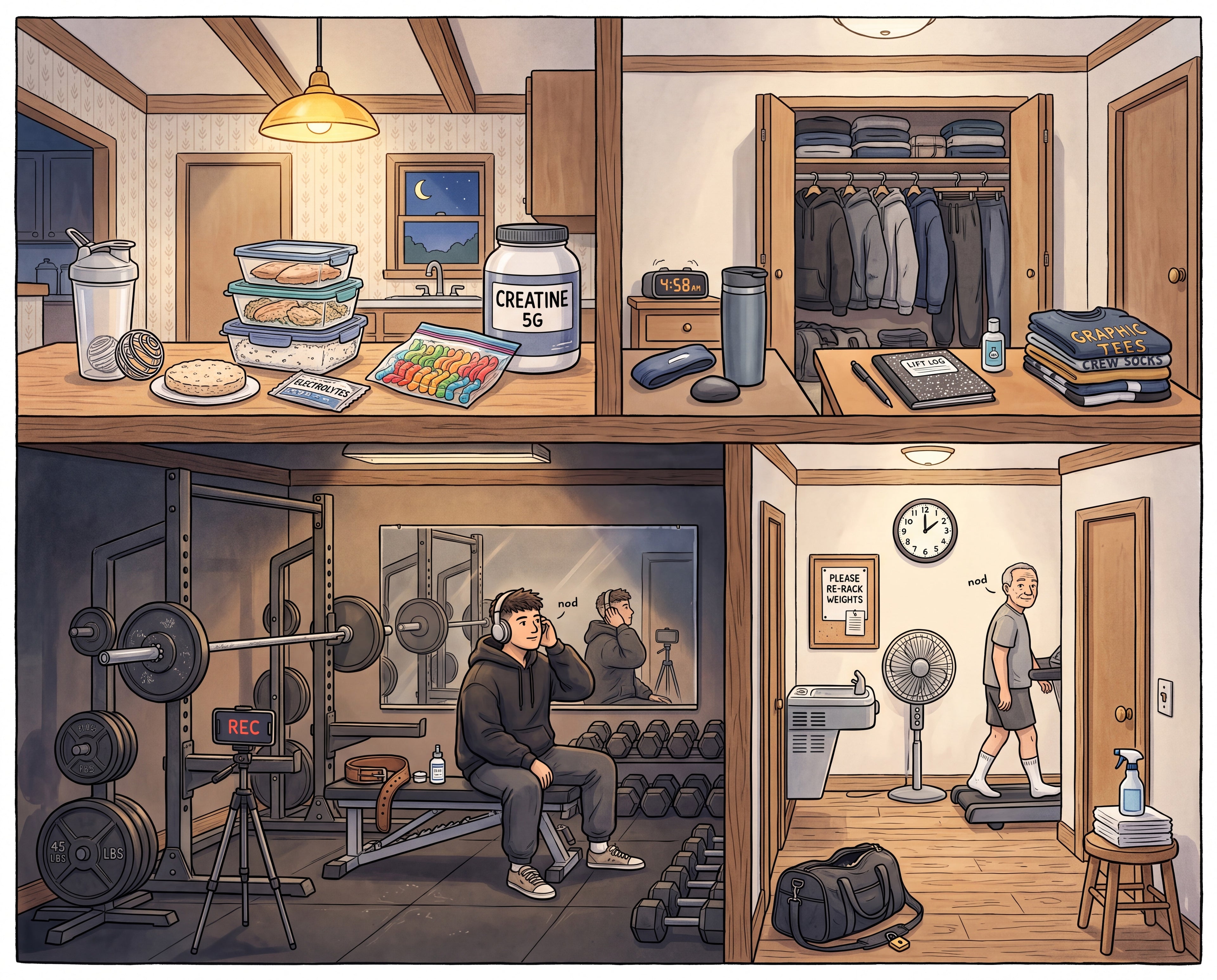 Full design artwork - The 5AM Gym Bro - Jigsaw Puzzle