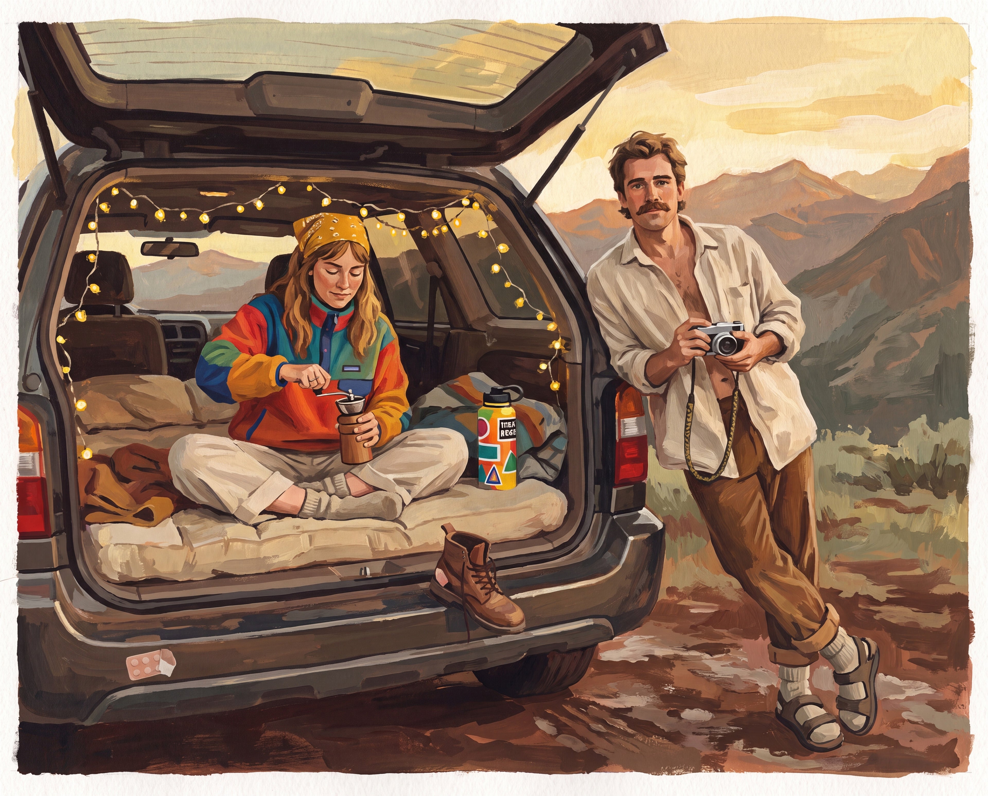 Full design artwork - The Granola Girl - Woven Blanket