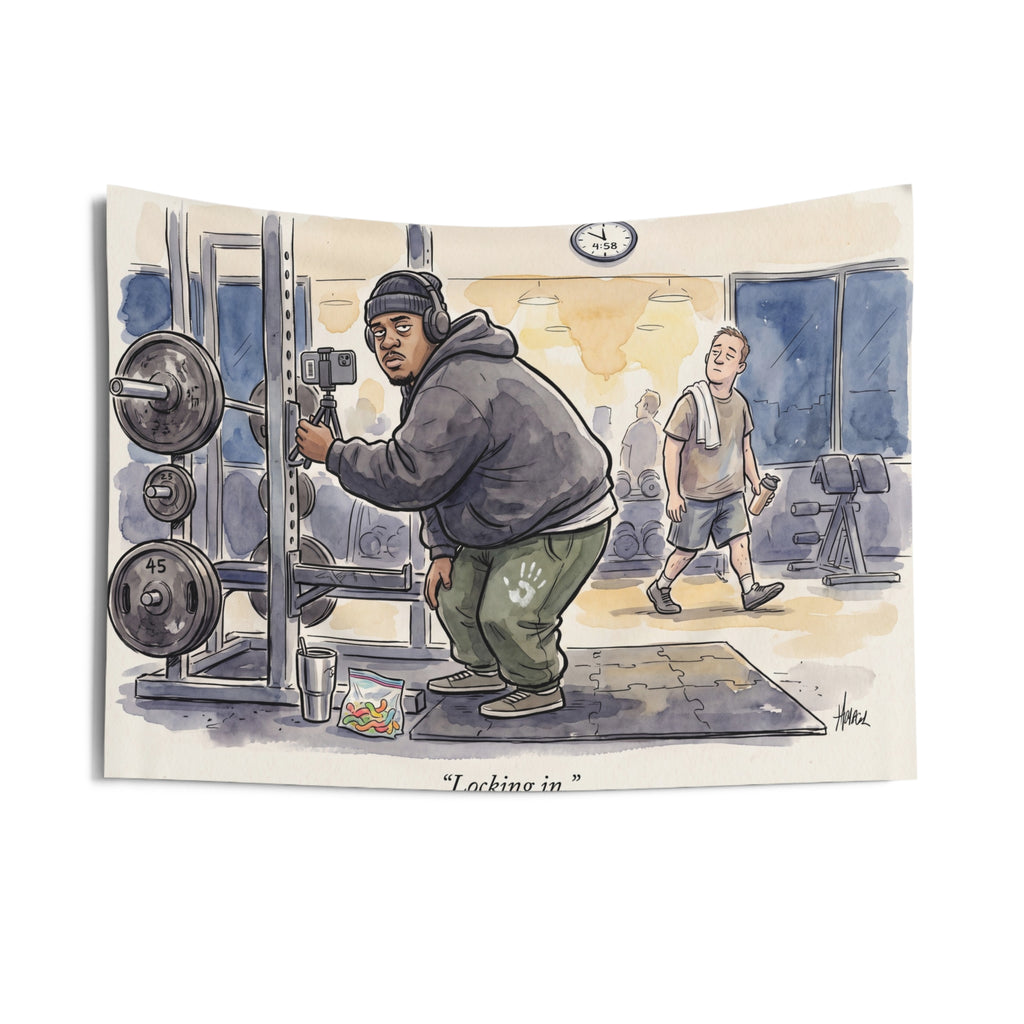 The 5AM Gym Bro - Wall Tapestry