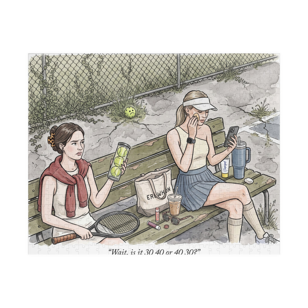 The Tennis Girlie - Jigsaw Puzzle