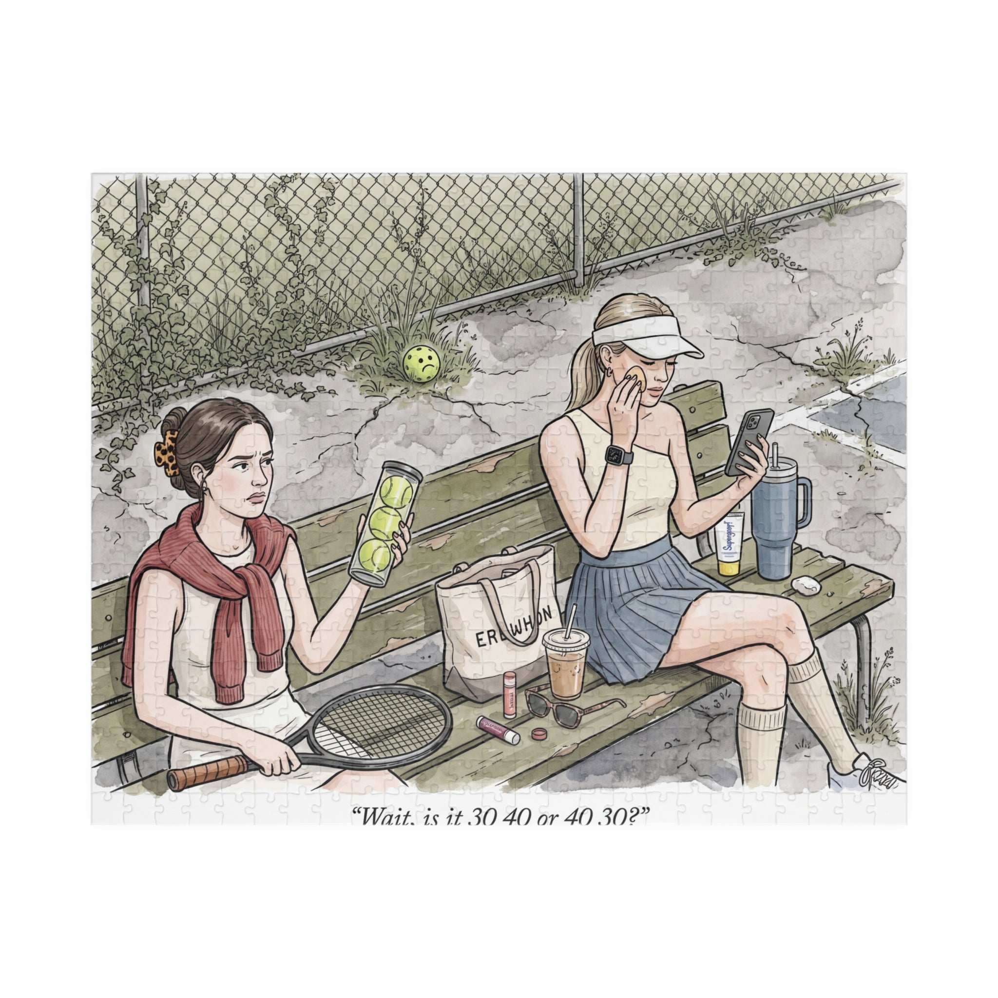 The Tennis Girlie - Jigsaw Puzzle