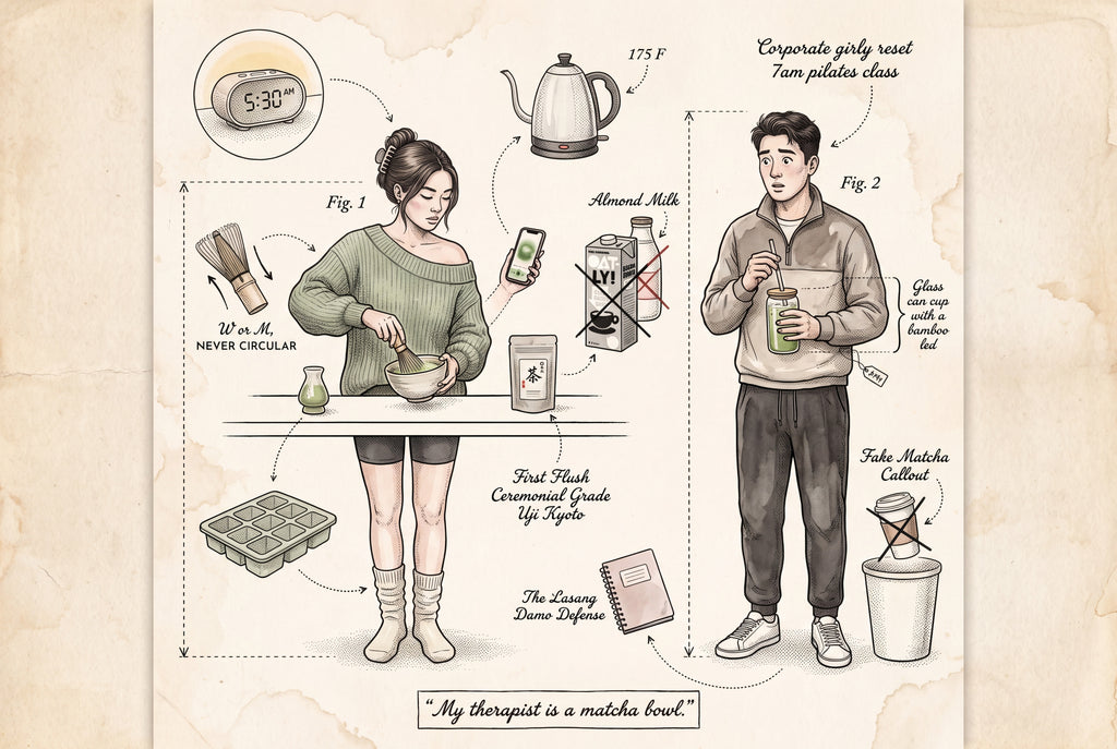 Full design artwork - The Matcha Girlie - Water Bottle