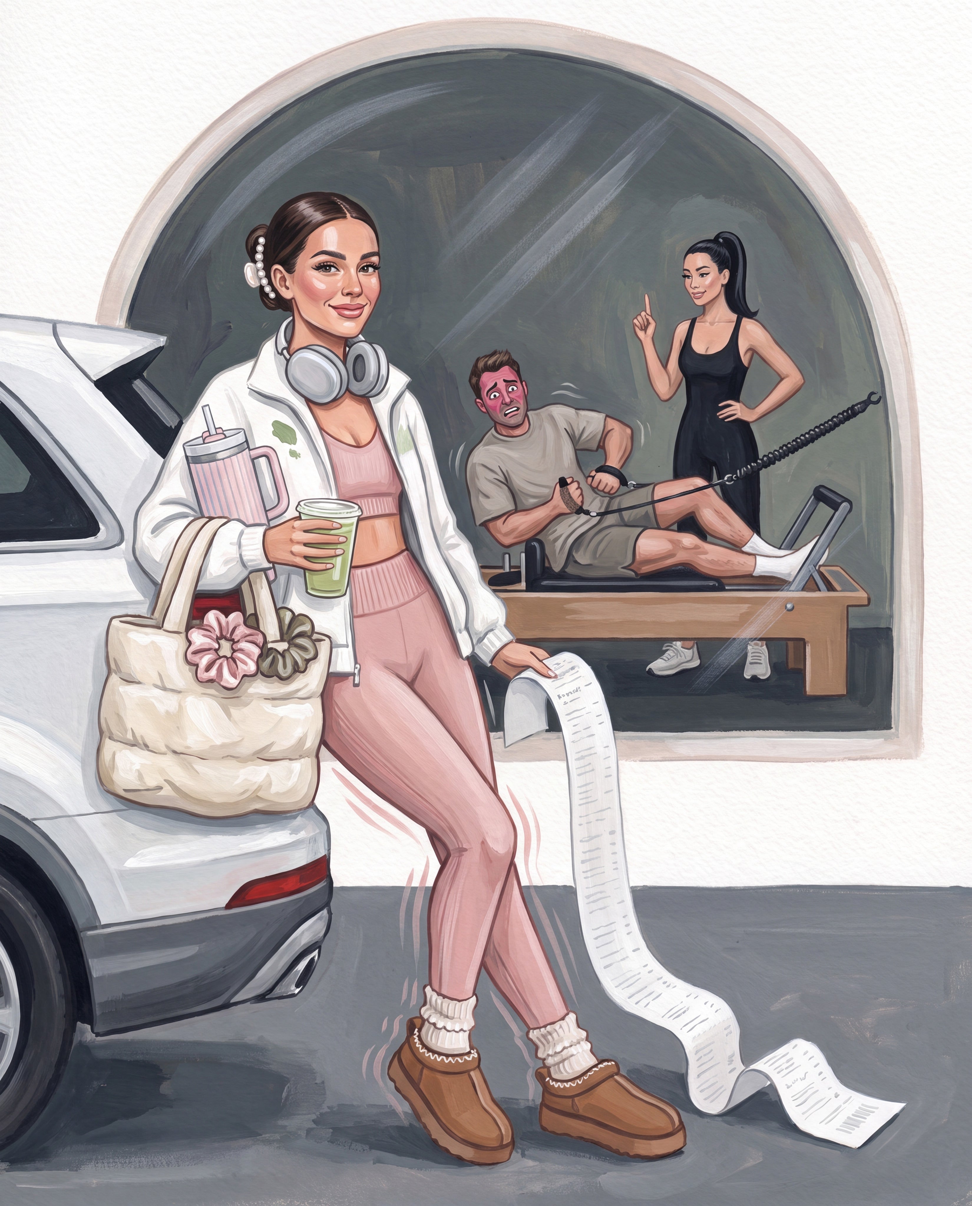 Full design artwork - The Pilates Princess - Tote Bag