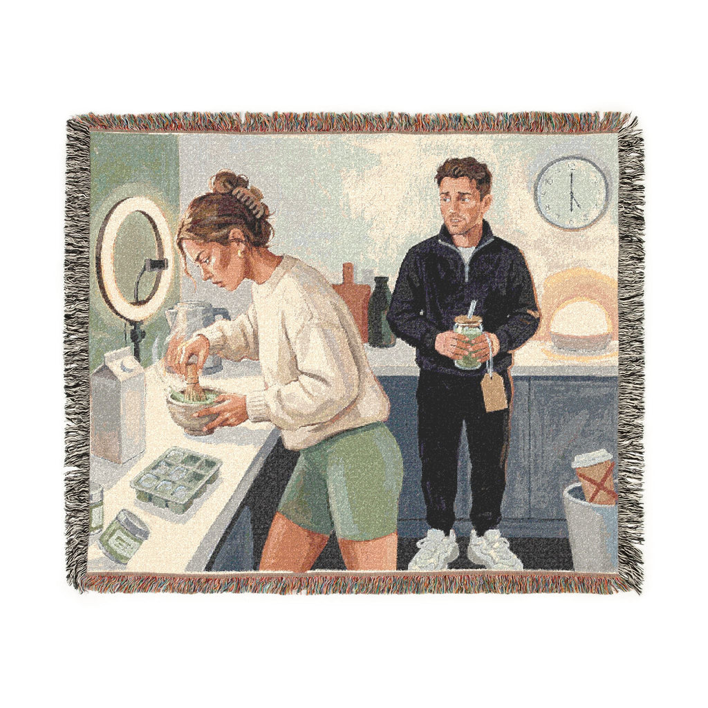 The Matcha Girlie - Woven Blanket