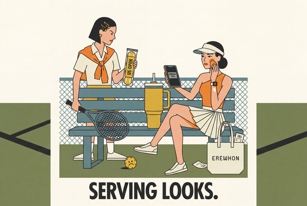 Full design artwork - The Tennis Girlie - Water Bottle