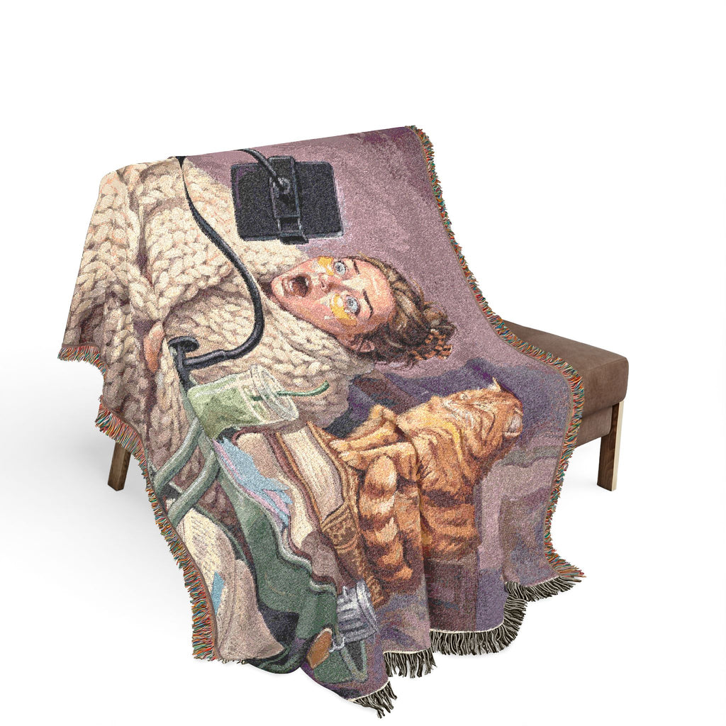 The BookTok Girlie - Woven Blanket