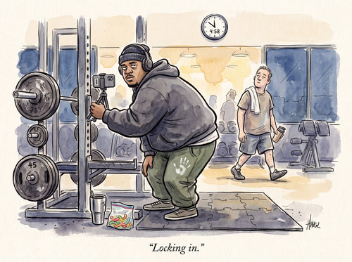 Full design artwork - The 5AM Gym Bro - Wall Tapestry